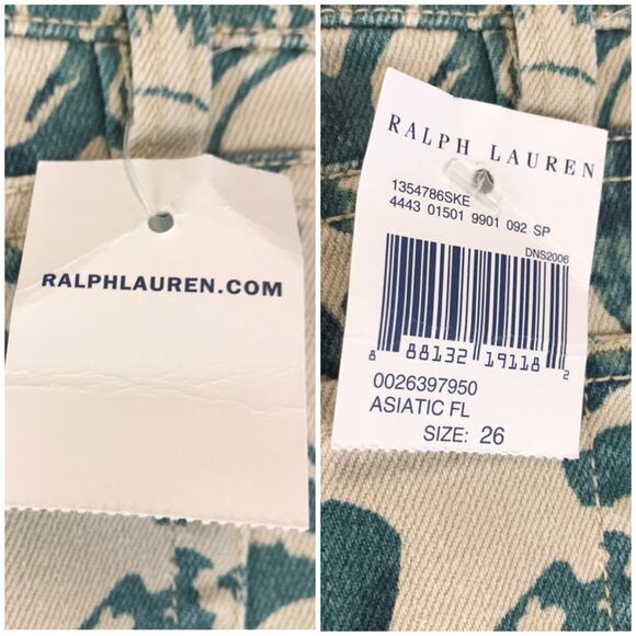 NWT Denim & Supply Ralph Lauren Asiatic Floral Print Ankle Zip Festival Jeans 26 - Picture 10 of 10